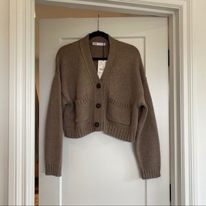 Zara Brown Knit Cardigan